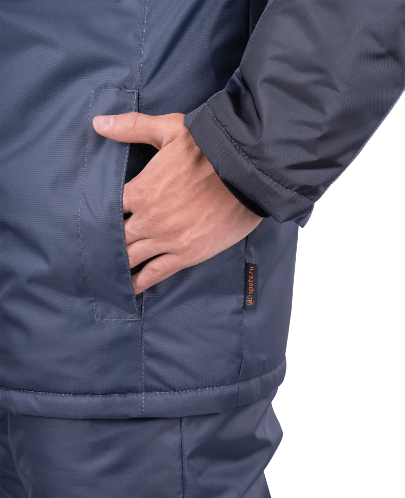 Костюм РОУД зимний, т.серый-черный Кос 491