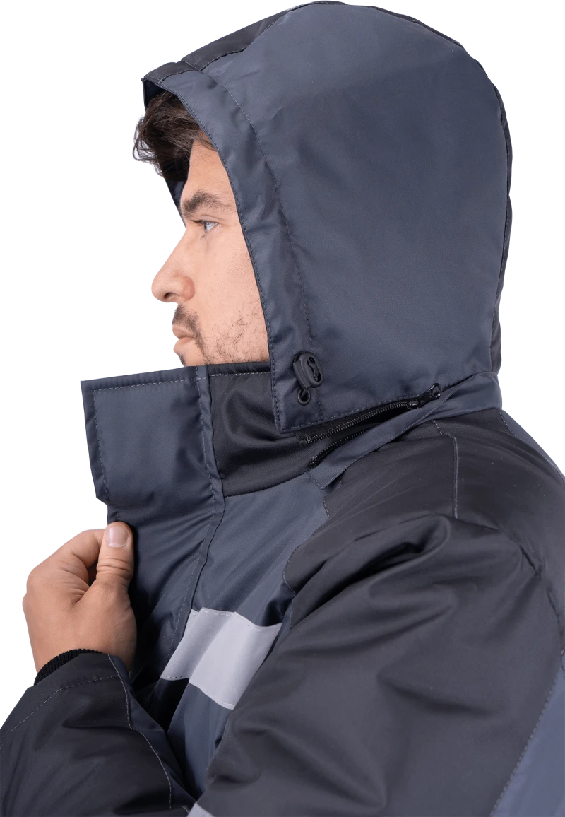 Костюм РОУД зимний, т.серый-черный Кос 491