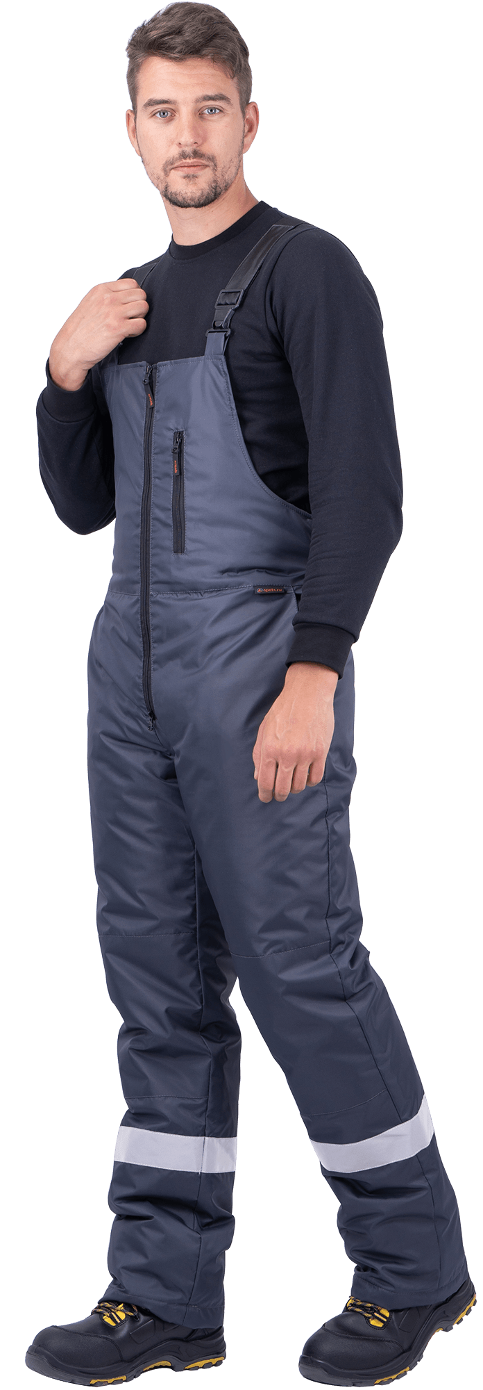 Костюм РОУД зимний, т.серый-черный Кос 491