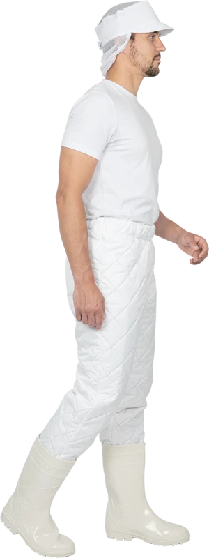 Брюки утепленные АПРЕЛЬ, белые Брю 301