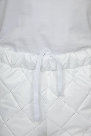 Брюки утепленные АПРЕЛЬ, белые Брю 301