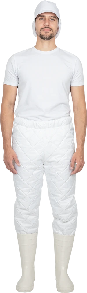 Брюки утепленные АПРЕЛЬ, белые Брю 301