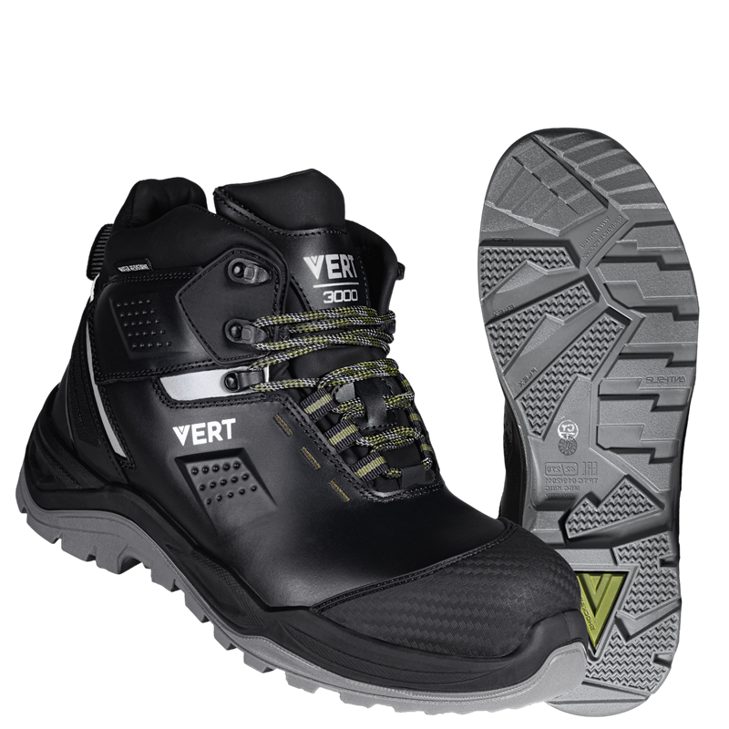 Ботинки VERT (VERT 3002) с КП и КС нат.мех, кожаные ПУ/ТПУ