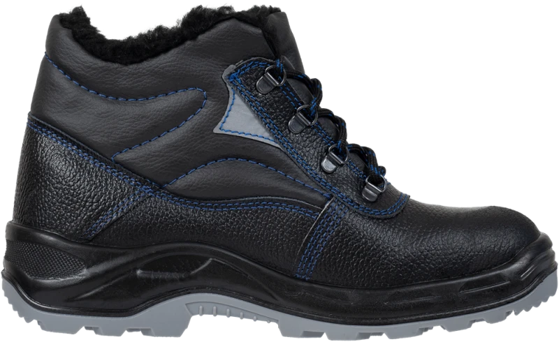 Ботинки СОЮЗНИК с МП иск. мех, кожаные ПУ/ТПУ, МБС