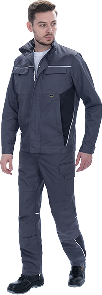 Куртка мужская GT от механических воздействий и ОПЗ, серый-т.серый