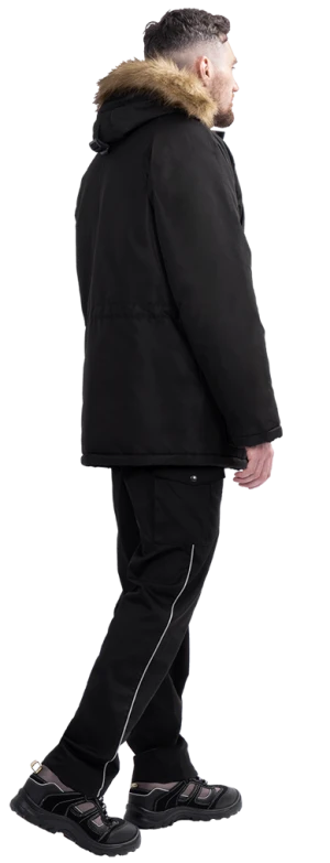 Куртка мужская ФОРПОСТ зимняя для защиты от пониженных температур механических воздействий и ОПЗ, черная