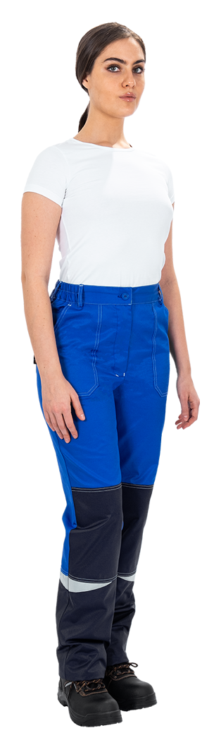 Костюм женский КМ-10 ЛЮКС от механических воздействий и ОПЗ (куртка, брюки), василек/синий Кос 065