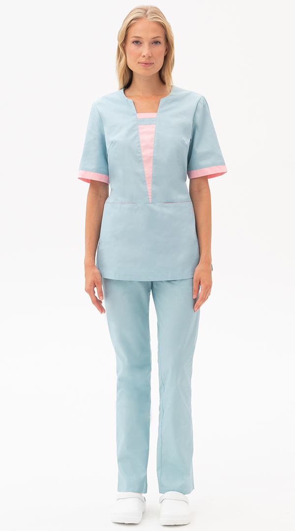 Костюм САНДРА, св.морская волна-св.розовый Кос 021