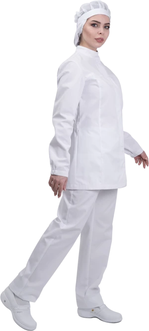 Куртка женская АПРЕЛИЯ ХАССП от механических воздействий и ОПЗ, белый Кур 693