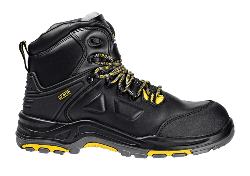 Ботинки iForm® ORIGINAL DIAMOND GRIP (ОРИДЖИНАЛ ДАЙМОНД ГРИП) с КП и КС нат мех., кожаные ПУ/нитрил