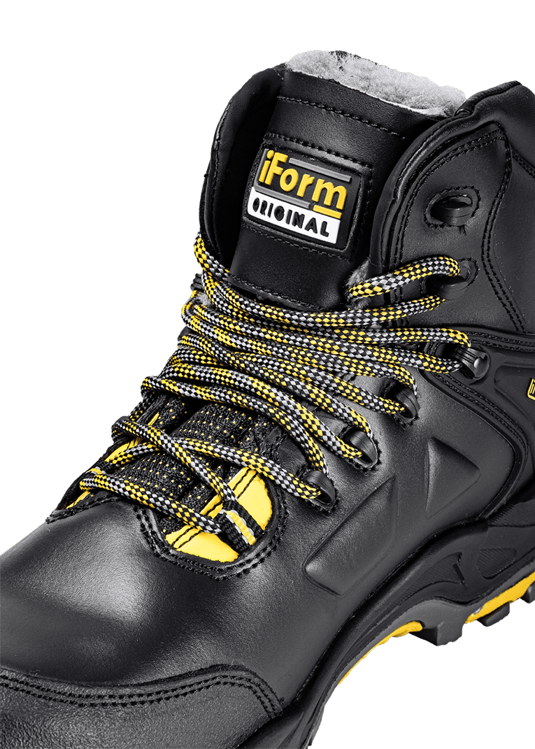 Ботинки iForm® ORIGINAL DIAMOND GRIP (ОРИДЖИНАЛ ДАЙМОНД ГРИП) с КП и КС нат мех., кожаные ПУ/нитрил