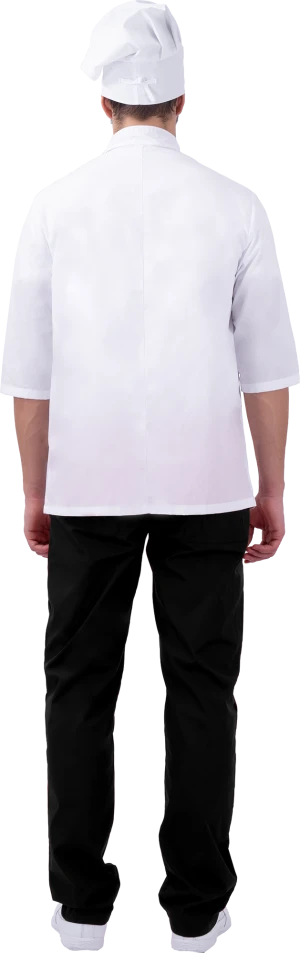 Костюм ШЕФ-ПОВАР, белый-черный Кос 044