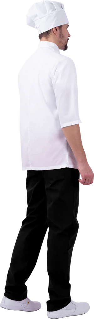 Костюм ШЕФ-ПОВАР, белый-черный Кос 044