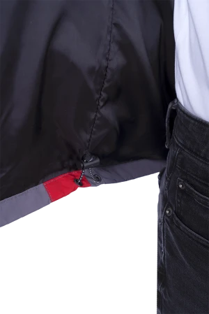 Куртка-штормовка РЕСПЕКТ, серый-красный Кур 704