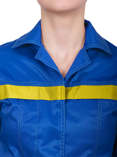 Костюм женский ПРЕМЬЕРА ЛЮКС от механических воздействий и ОПЗ (куртка, брюки), василёк Кос 579