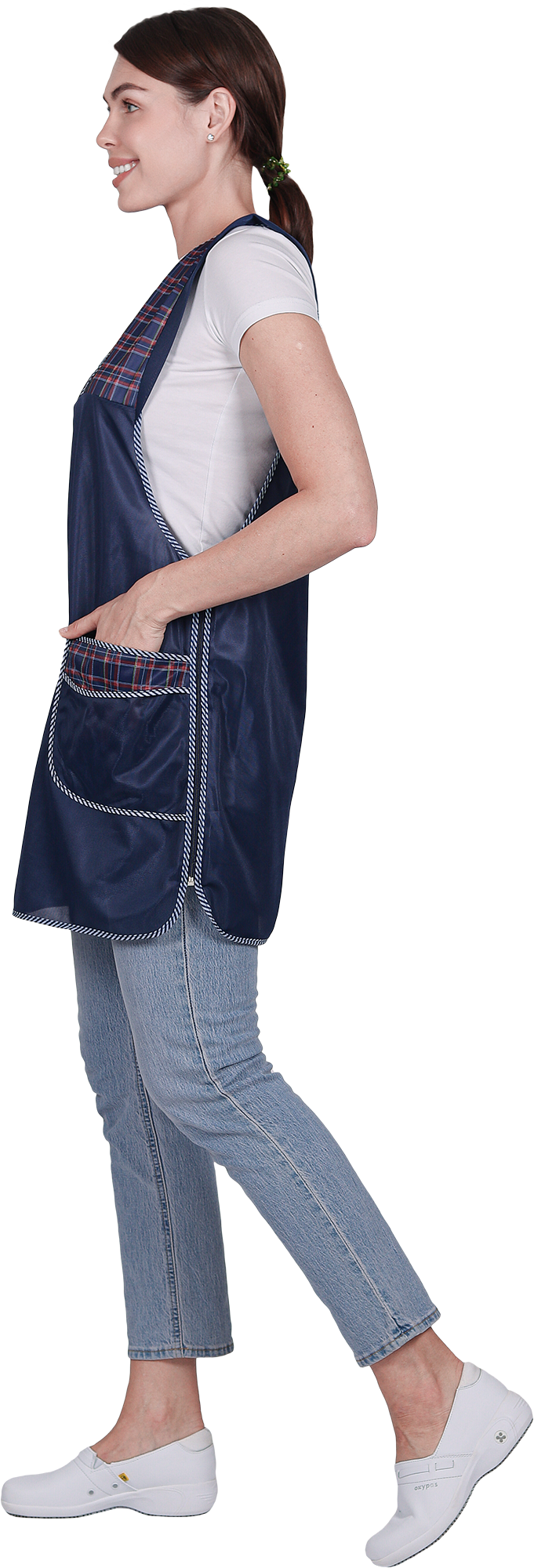 Фартук ХОЗЯЮШКА нейлоновый, т/синий Фар 818.04