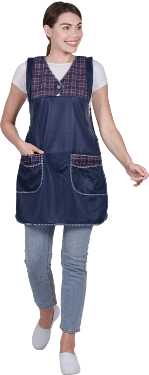 Фартук ХОЗЯЮШКА нейлоновый, т/синий Фар 818.04