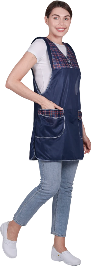 Фартук ХОЗЯЮШКА нейлоновый, т/синий Фар 818.04